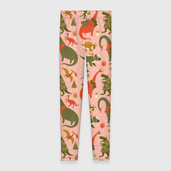 Женские легинсы Dinosaurs with gifts