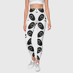 Леггинсы женские Panda bing dun dun, цвет: 3D-принт — фото 2