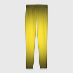 Леггинсы женские Желтый градиент, цвет: 3D-принт