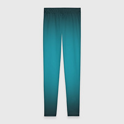 Женские легинсы Темно-бирюзовый градиент