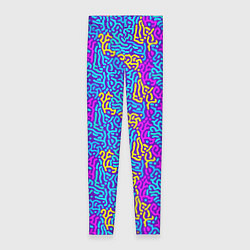 Леггинсы женские Абстрактные психоделические полосы, цвет: 3D-принт