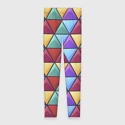 Леггинсы женские Геометрический красочный паттерн, цвет: 3D-принт
