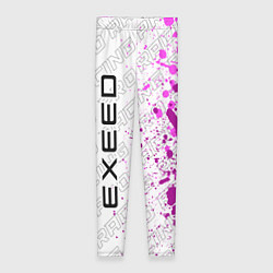 Леггинсы женские Exeed pro racing: по-вертикали, цвет: 3D-принт