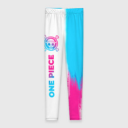 Женские легинсы One Piece neon gradient style: по-вертикали