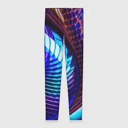Леггинсы женские Неоновый водоворот, цвет: 3D-принт
