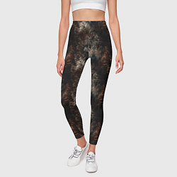 Леггинсы женские Волки паттерн, цвет: 3D-принт — фото 2