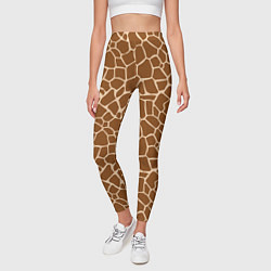 Леггинсы женские Пятнистая шкура жирафа, цвет: 3D-принт — фото 2