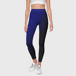 Леггинсы женские Градиент ультрамарин, цвет: 3D-принт — фото 2