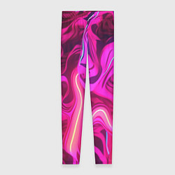 Женские легинсы Pink neon abstract