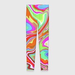 Леггинсы женские Цветная плазменная абстракция, цвет: 3D-принт