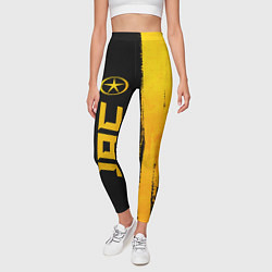 Леггинсы женские JAC - gold gradient по-вертикали, цвет: 3D-принт — фото 2