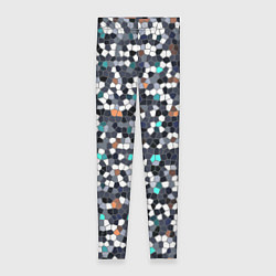 Леггинсы женские Мозаика серый, цвет: 3D-принт