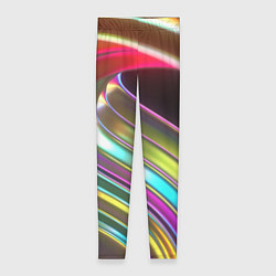Леггинсы женские Неоновый крученный металл разноцветный, цвет: 3D-принт