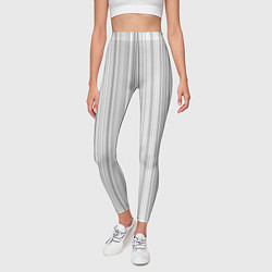 Леггинсы женские Полосатая рябь белый, цвет: 3D-принт — фото 2