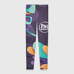 Леггинсы женские Palworld graffity splash, цвет: 3D-принт