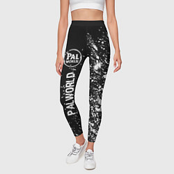 Леггинсы женские Palworld glitch на темном фоне по-вертикали, цвет: 3D-принт — фото 2