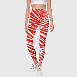 Леггинсы женские Упавшая полоска, цвет: 3D-принт — фото 2