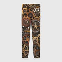 Женские легинсы Стимпанк ржавые шестеренки текстура