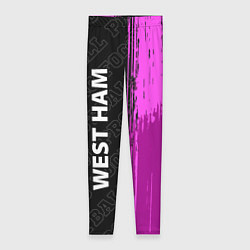 Леггинсы женские West Ham pro football по-вертикали, цвет: 3D-принт
