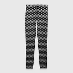 Леггинсы женские Кольчуга чёрно-серый, цвет: 3D-принт