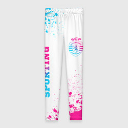 Женские легинсы Sporting neon gradient style вертикально