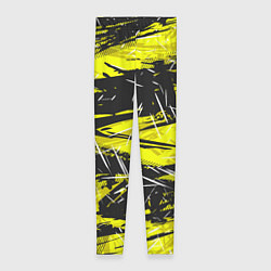 Леггинсы женские Yellow geometry - спортивный узор, цвет: 3D-принт