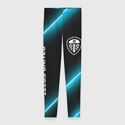 Леггинсы женские Leeds United неоновые лампы, цвет: 3D-принт