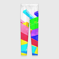 Леггинсы женские Цветные столбы, цвет: 3D-принт