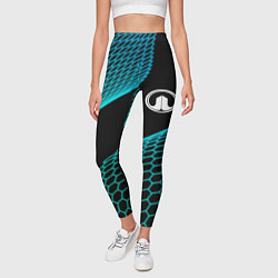 Леггинсы женские Great Wall electro hexagon, цвет: 3D-принт — фото 2