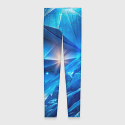 Женские легинсы Синяя объемная абстракция со вспышкой
