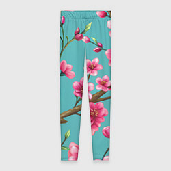 Женские легинсы Ветка розовой сакуры