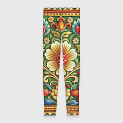 Леггинсы женские Стиль советского ковра узоры и орнамент, цвет: 3D-принт