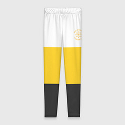 Женские легинсы Мы русские с нами Бог НИКА желтая патриоты