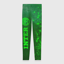 Женские легинсы Inter - green gradient по-вертикали