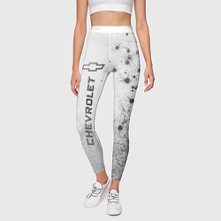 Леггинсы женские Chevrolet - white gradient по-вертикали, цвет: 3D-принт — фото 2