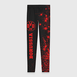 Леггинсы женские Borussia - red gradient по-вертикали, цвет: 3D-принт