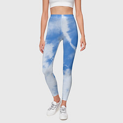 Леггинсы женские Синий тай дай, цвет: 3D-принт — фото 2