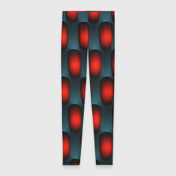 Леггинсы женские Металлическая решетка паттерн, цвет: 3D-принт