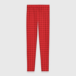 Женские легинсы Сочный красный паттерн полосы клетка