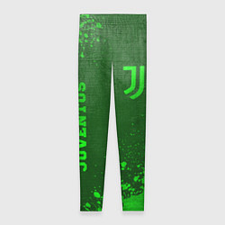 Леггинсы женские Juventus - green gradient вертикально, цвет: 3D-принт