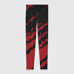 Женские легинсы The color is red and black