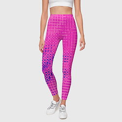 Леггинсы женские Сочный розовый абстаркция, цвет: 3D-принт — фото 2