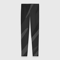 Женские легинсы Чёрно-серый абстрактный полосы