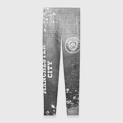Леггинсы женские Manchester City - grey gradient вертикально, цвет: 3D-принт