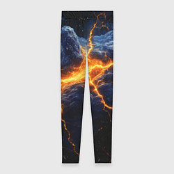 Женские легинсы Молнии в разбитом небе