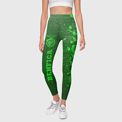 Леггинсы женские Benfica - green gradient по-вертикали, цвет: 3D-принт — фото 2
