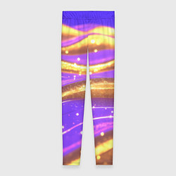 Женские легинсы Блестящая волнистая текстура