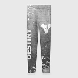 Леггинсы женские Destiny - grey gradient вертикально, цвет: 3D-принт