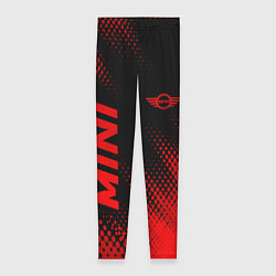 Женские легинсы Mini - red gradient вертикально