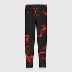 Леггинсы женские Color red black, цвет: 3D-принт